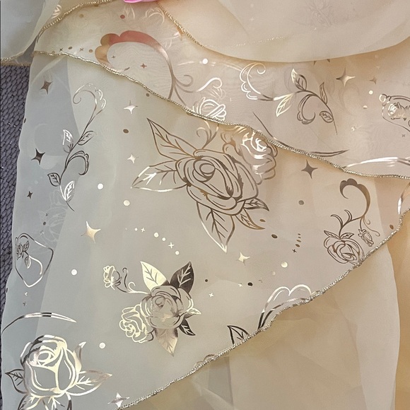 Disney Yellow Princess Belle Dress with Ruffled Details - Picture 4 of 6